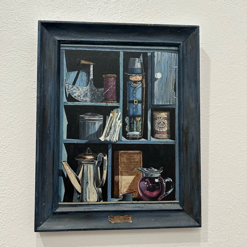 Rustic Blue Framed Wall Art